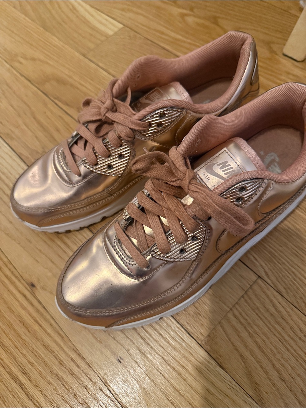 Nike Women’s Rose Gold Metallic Air Max Sneakers